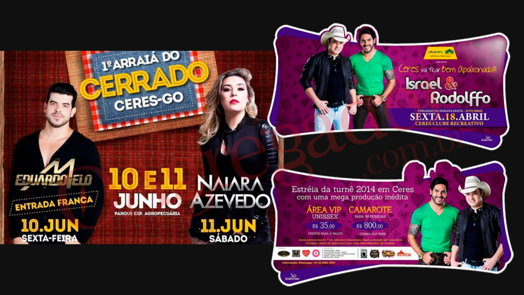 Shows de Naiara Azevedo, Eduardo Melo e Israel e Rofolffo cancelados em Ceres